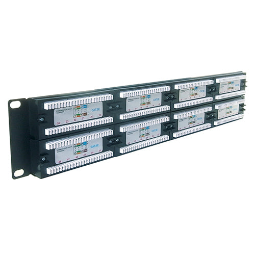 connektgear 48 Port Patch Panel (Cat5e) IDC Punch Down 19 inch