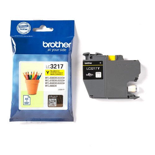 Brother LC-3217Y Ink cartridge yellow, 550 pages ISO/IEC 24711 9ml for Brother MFC-J 5330