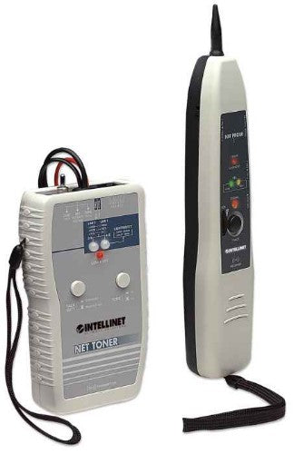 Intellinet Net Toner and Probe Kit, Tone Generator, Tests datacom, telecom, security, video, and audio networks, Two position switch for single or multi-tone signal, Carry pouch
