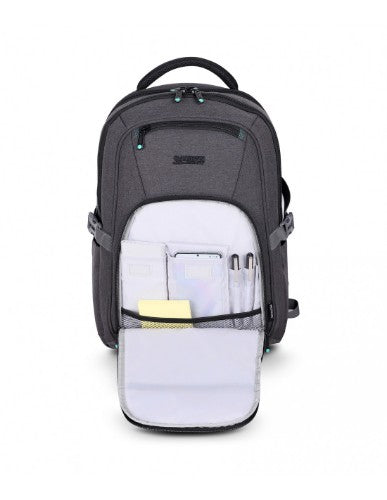 Urban Factory HTE17UF backpack Travel backpack Black, Grey Mesh, Polyester, Recycled plastic, Steel