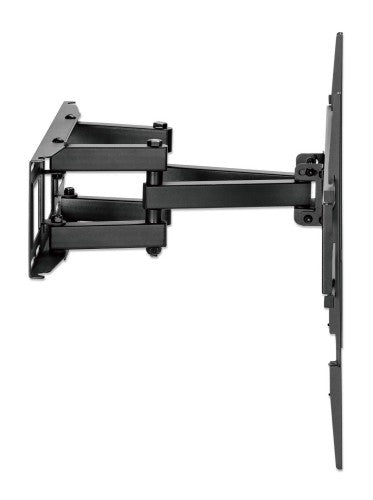 Manhattan Wall Mount for TV & Monitors (Full Motion), For screens 32" to 65", VESA compatability: all between 100x100mm and 600x400mm - check the dimensions of the four mounting holes on back of screen to ensure it fits, Max 40kg, Black, Bracket, Lifetime