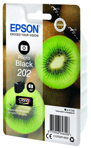 Epson C13T02F14010/202 Ink cartridge foto black, 400 pages 400 Photos 4,1ml for Epson XP 6000