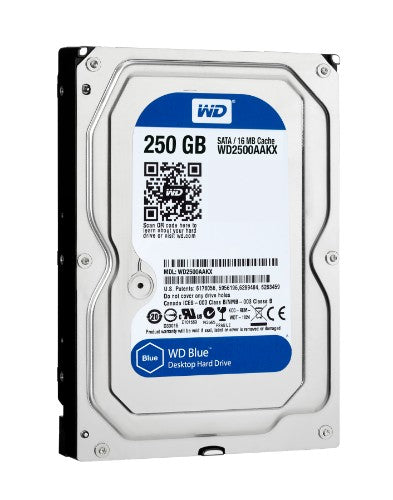 Western Digital Caviar Blue 250GB internal hard drive 7200 RPM 16 MB 3.5" Serial ATA