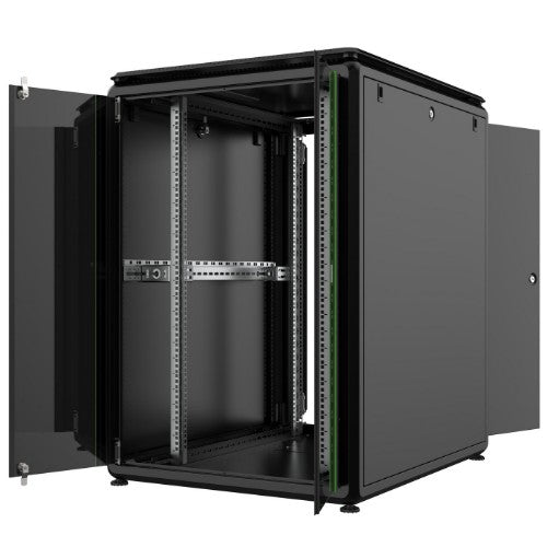 Lanview RDL22U81BL rack cabinet 22U Freestanding rack Black
