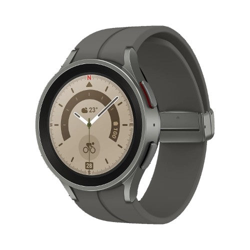 Samsung Galaxy Watch5 Pro 3.56 cm (1.4") OLED 45 mm Digital 450 x 450 pixels Touchscreen 4G Titanium Wi-Fi GPS (satellite)