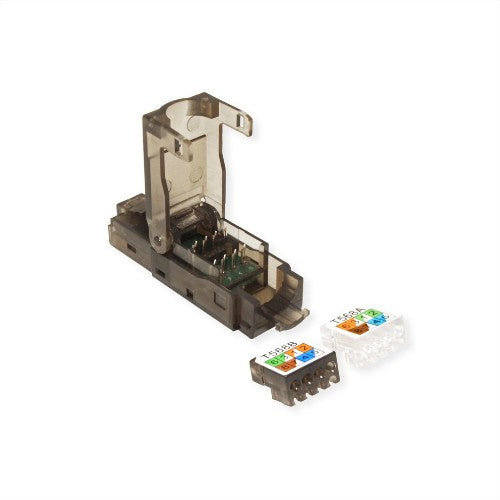 Value 26.99.0372 wire connector RJ45 Black, Transparent