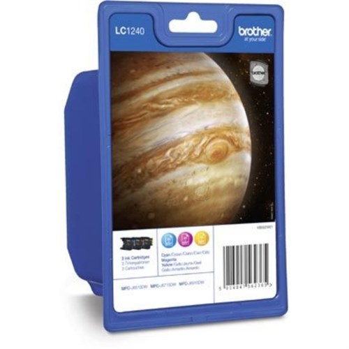 Brother LC-1240RBWBP Ink cartridge multi pack C,M,Y, 3x600 pages Pack=3 for Brother DCP-J 525/MFC-J 6510