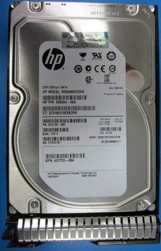 HPE MB2000GCQXQ internal hard drive 2 TB 7200 RPM 3.5" Serial ATA III