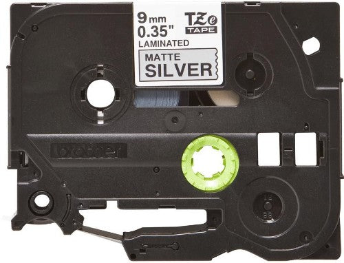 Brother TZE-M921 DirectLabel black on silver metallic 9mm x 8m for Brother P-Touch TZ 3.5-18mm/6-12mm/6-18mm/6-24mm/6-36mm