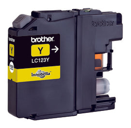 Brother LC-123Y Ink cartridge yellow, 600 pages ISO/IEC 24711 5,9ml for Brother DCP-J 132/MFC-J 4510/MFC-J 6920
