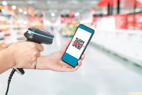 Manhattan 2D Long Range LED Barcode Scanner, USB, 450mm Scan Depth, Max Ambient Light 100,000 lux (sunlight), Supports symbologies - 1D (x21 versions) and 2D (x10 versions), Scanner RJ45 to USB 1.8m cable (most popular type, which is USB-A), Black, 3 Year