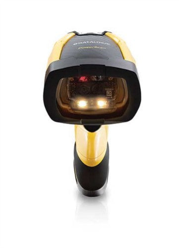 Datalogic PM9600-SR433RB barcode reader Handheld bar code reader 1D/2D Laser Black, Yellow