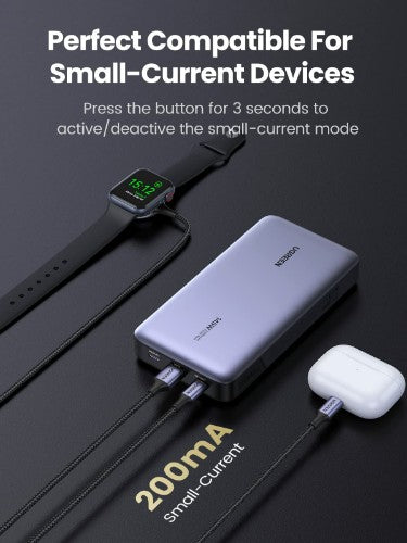 Ugreen 90597A power bank 25000 mAh Grey