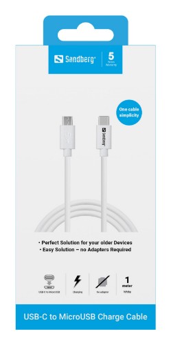 Sandberg USB-C>MicroUSB Charge Cable 1m