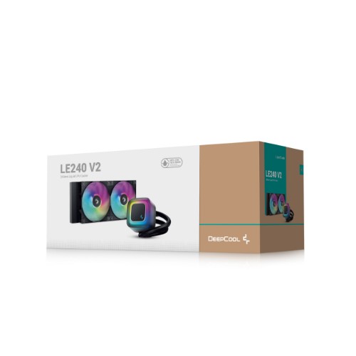 DeepCool LE240 V2 Processor All-in-one liquid cooler 12 cm Black