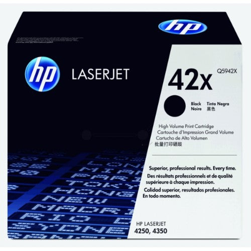HP Q5942X/42X Toner cartridge black high-capacity, 20K pages ISO/IEC 19752 for HP LaserJet 4250