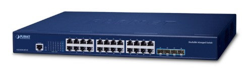 PLANET Layer 3 24-Port 10/100/1000T Managed L3 Gigabit Ethernet (10/100/1000) 1U Blue