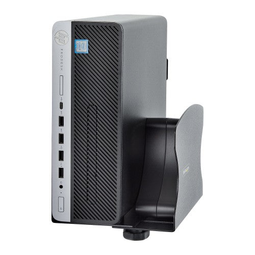 StarTech.com PC Wall Mount Bracket, Supports Desktop Computers Up To 40lb (18kg), Tool-Less Adjustments 1.9-7.8in (50-200mm), Heavy-Duty Wall Mount Shelf/Holder for PC Case/Tower