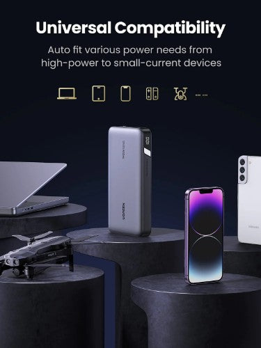 Ugreen 90597A power bank 25000 mAh Grey