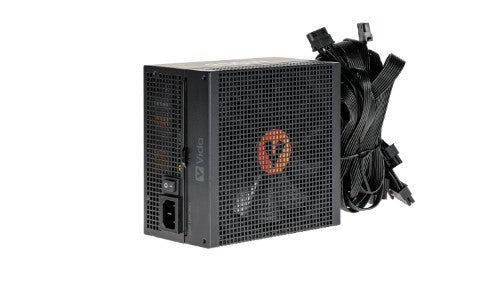 VIDA 850W Heracles Black ATX 3.1 Gaming PSU, 80+ Bronze, 14cm Ultra-Quiet FDM Fan, Flat Black Cables, PCIe 5.1, Power Lead Not Included power supply unit 24-pin ATX