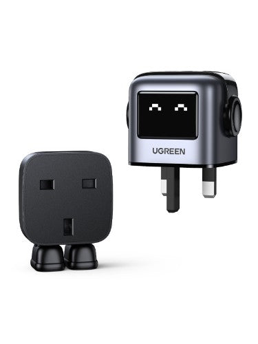 Ugreen USB-A+2C 65W UNO GAN CHARGER Mobile phone, Laptop, Tablet Black AC, USB Indoor