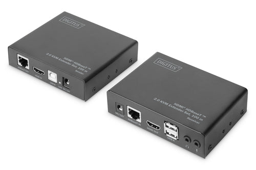 Digitus 4K HDMI HDBaseT™ 2.0 KVM extender set, 100 m