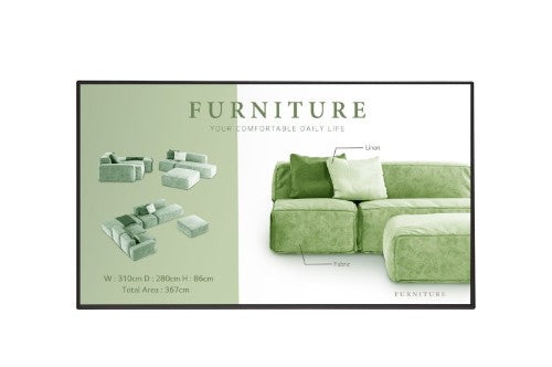 LG 55UM5N-H Signage Display Digital signage flat panel 139.7 cm (55") Wi-Fi 500 cd/m² 4K Ultra HD Black WebOS 24/7