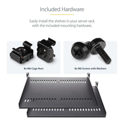 StarTech.com CABSHELF116V2PK rack accessory Rack shelf
