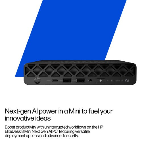 HP EliteDesk 8 Mini G1a AI Copilot+ PC AMD Ryzen™ AI 7 350 32 GB DDR5-SDRAM 1 TB SSD Windows 11 Pro Mini PC AI PC Black