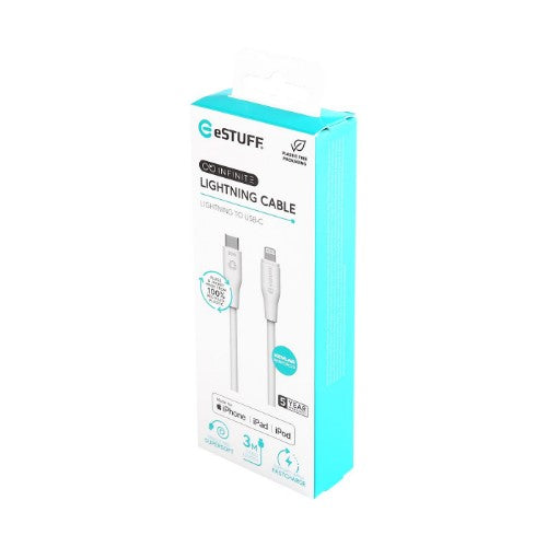 eSTUFF ES602370 lightning cable 3 m White