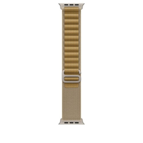 Apple 49mm Tan Alpine Loop - Medium - Natural Titanium Finish