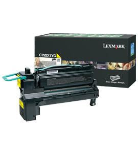 Lexmark C792X1YG Toner cartridge yellow extra High-Capacity return program, 20K pages ISO/IEC 19798 for Lexmark C 792/X 792