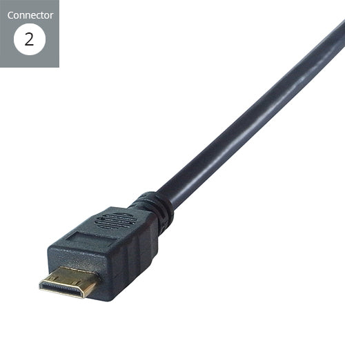 connektgear 2m HDMI to HDMI Mini Connector Cable - Male to Male Gold Connectors
