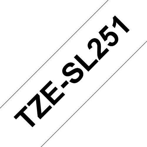 Brother TZE-SL251 DirectLabel black on white self-laminating 24mm x 8m for Brother P-Touch TZ 3.5-24mm/HSE/36mm/6-24mm/6-36mm