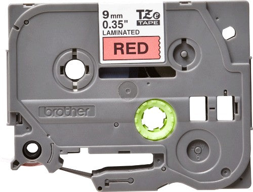 Brother TZE-421 DirectLabel black on red Laminat 9mm x 8m for Brother P-Touch TZ 3.5-18mm/6-12mm/6-18mm/6-24mm/6-36mm