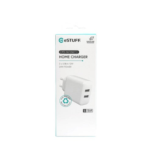 eSTUFF ES637005 mobile device charger Smartphone White AC Indoor