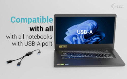 i-tec USB-A Cable HUB 2 port (2x USB-A)