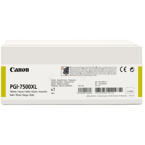 Canon 2793C001/PGI-7500Y Printhead cartridge yellow, 16.5K pages for Canon WG 7550