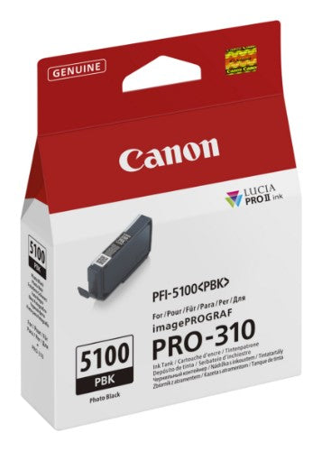 Canon 6952C001/PFI-5100PBK Ink cartridge black pigmented 450 Photos for Canon IPF PRO-310