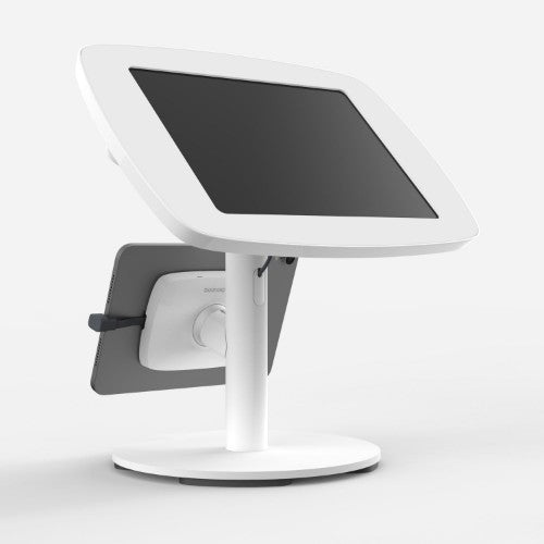 Bouncepad Original Twin + Counter Base | Apple iPad 8th & 9th Gen 10.2 (2020 - 2021) | White | Exposed Front Camera and Home Button