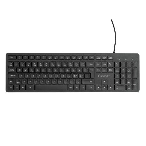 eSTUFF GLB211102 keyboard Office USB QWERTY Nordic Black