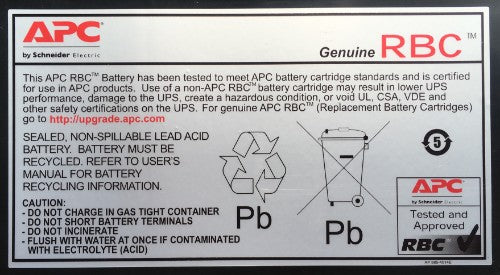APC Battery Replacement Cartridge RBC2 (OEM)