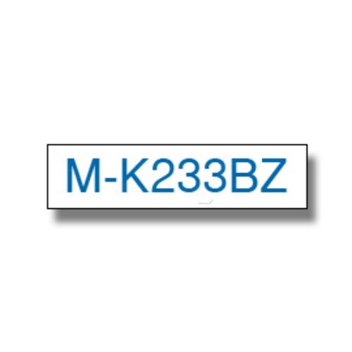 Brother MK-233BZ DirectLabel blue on white 12mm x 8m for Brother P-Touch M 9-12mm