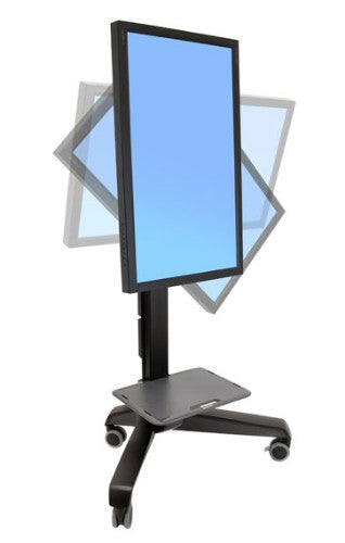 Ergotron Neo-Flex Mobile MediaCenter UHD Black Flat panel Multimedia cart