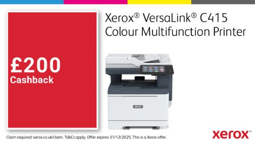 Xerox VersaLink C415 A4 40ppm Duplex Copy/Print/Scan/Fax PS3 PCL5e/6 2 Trays 251 Sheets