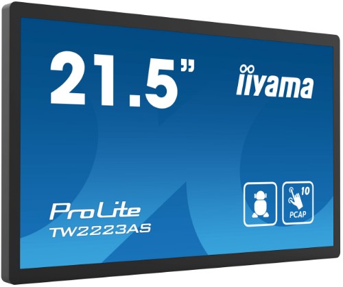 iiyama 21.5” Full HD PCAP 10pt interactive Touch Panel PC with Android OS and edge-to-edge glass design