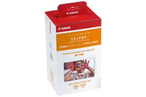 Canon 8568B001/RP-108 Photo cartridge color + Paper 100x148 mm, 108 pages for Canon CP 1000/1500/820