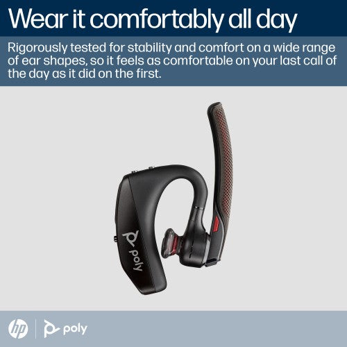 HP Poly Voyager 5200 USB-A Bluetooth Headset +BT700 dongle