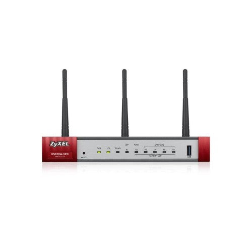 Zyxel USG20W-VPN-EU0101F wireless router Gigabit Ethernet Dual-band (2.4 GHz / 5 GHz) Grey, Red