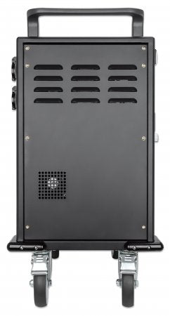 Manhattan iPad to 13", MacBook Air to 13" & Chromebook to 14" 32-bay Charging Trolley/Cart via USB-C, Also other tablets/smartphones (with device to USB-C cable), Bays 330x22x235mm, Device charging cables not included (suggest USB-C cable 354868),Cabinet